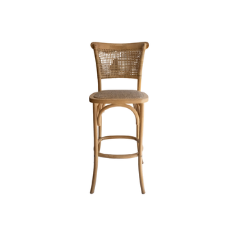 Taburete Tradition Respaldo Ratán 76 cm