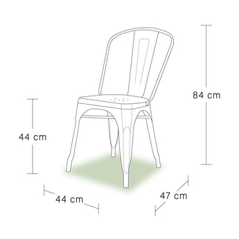 Silla Tolix Réplica (CON DETALLE)