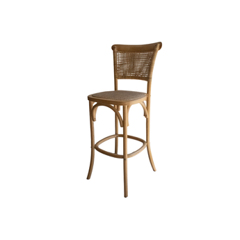 Taburete Tradition Respaldo Ratán 76 cm