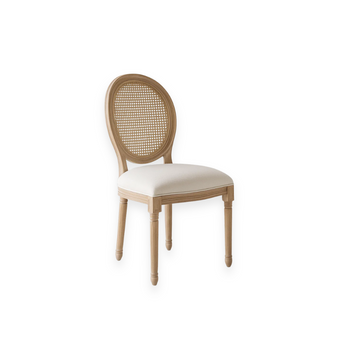 Silla Victoria Ratán Asiento Tapiz