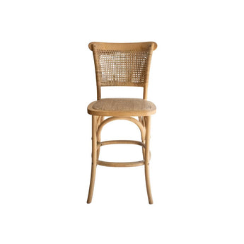 Taburete Tradition Respaldo Ratán 62 cm