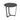 Mesa Lateral Altar Redonda Grande | METAL BLACK