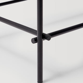 Mesa de Centro Cuadrada TUBULAIRE | MIMA NEGRO 90x90 cm