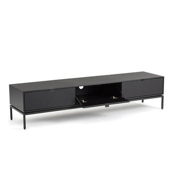 RACK TV 185 Abedul LUXE METAL BLACK